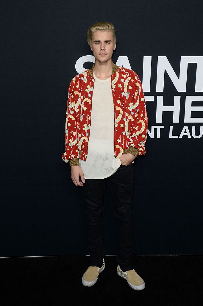 Justin Bieber at a conference