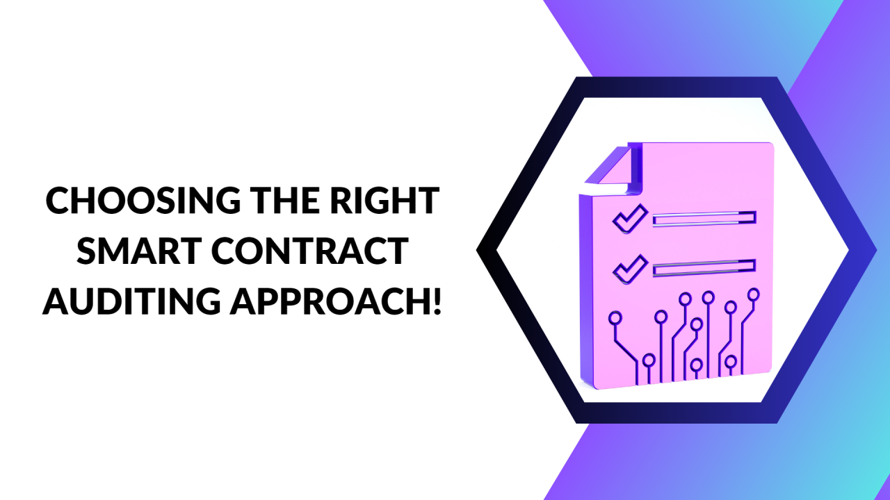 'choosing the right smart contract auditing approach' written