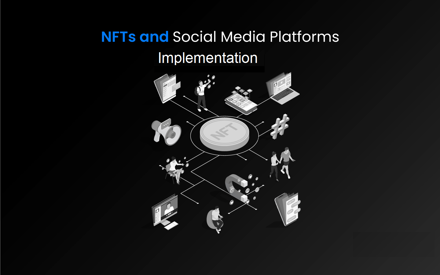 'nft and social media platforms implementation' written