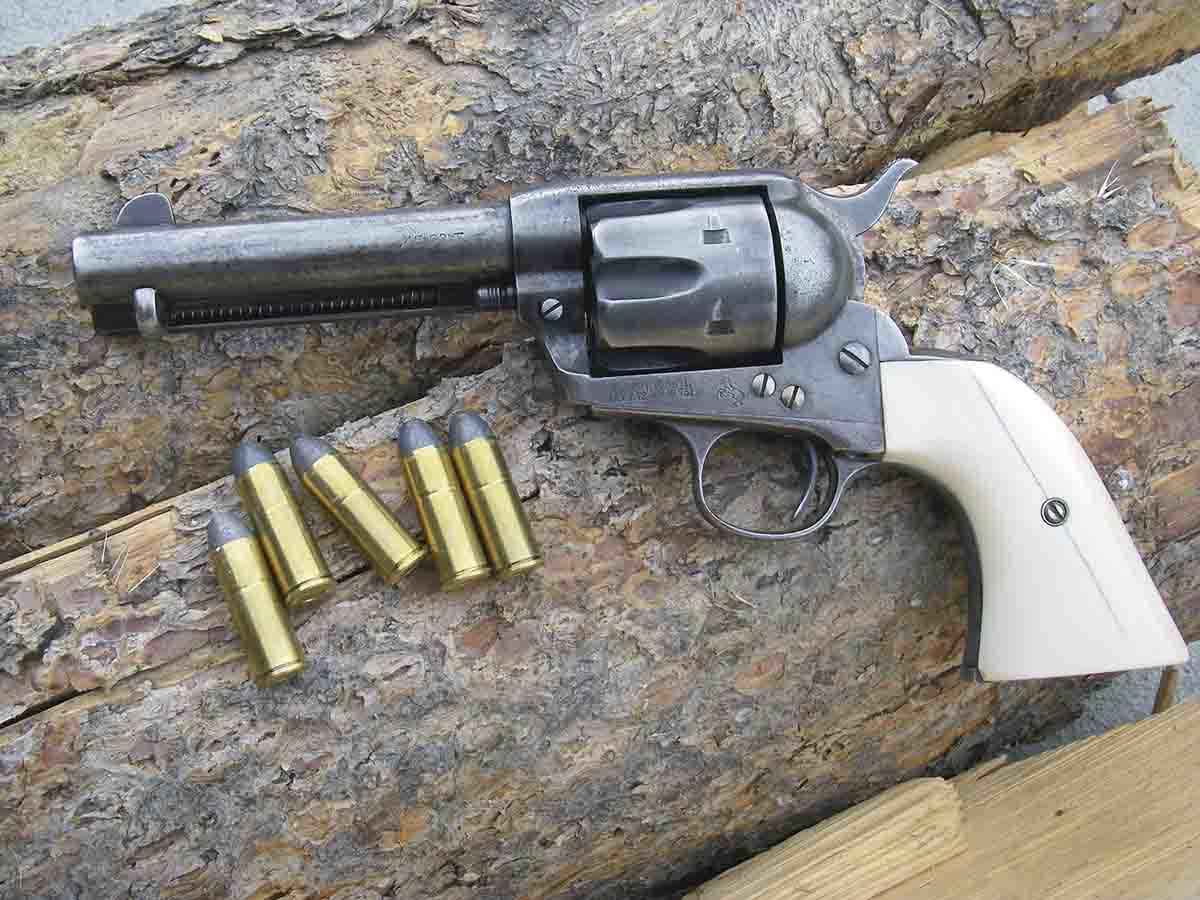 Revolver gun with bullets