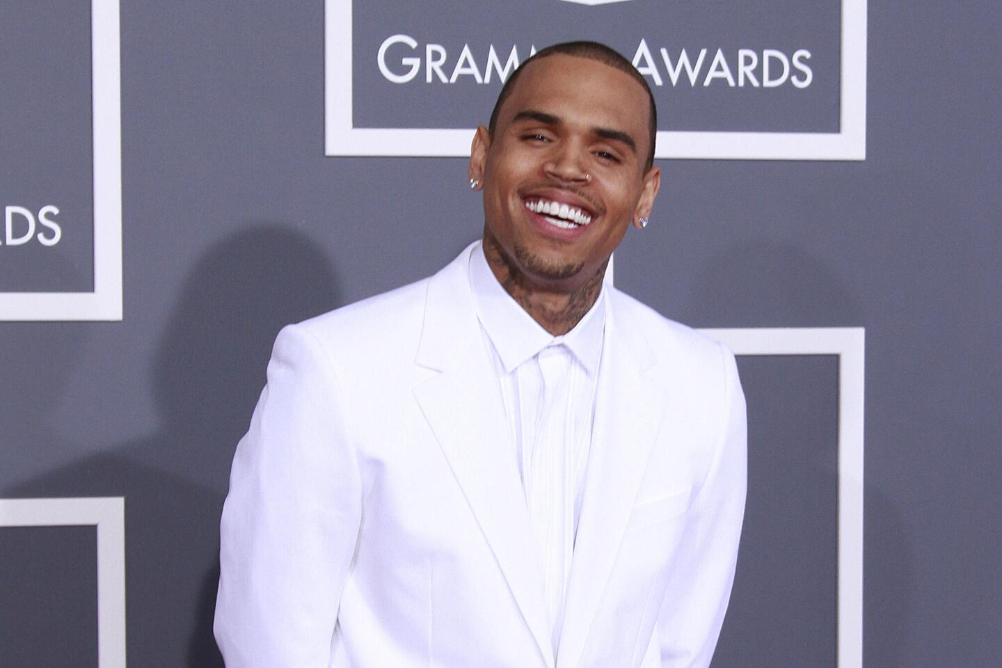 Chris Brown laughing