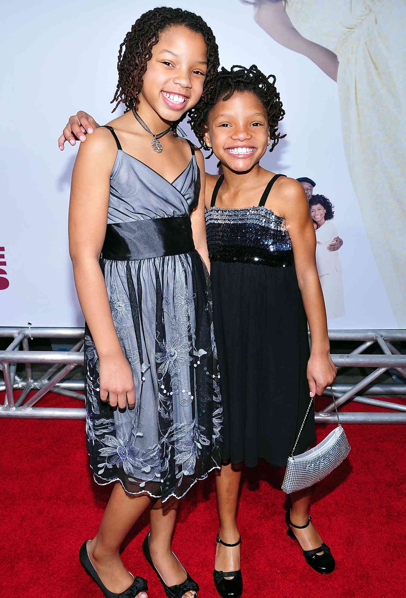 Halle Bailey and Chloe Bailey in their childhood at a show