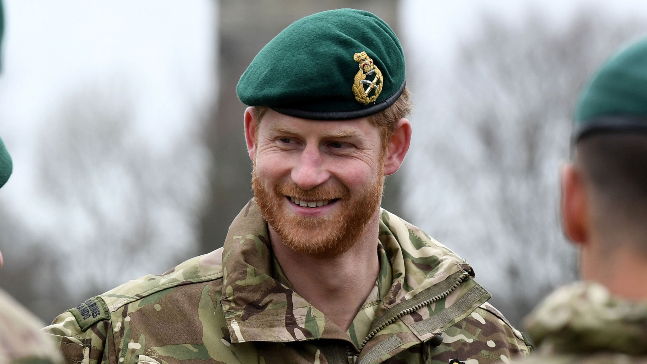 Prince Harry wearing a military uniform