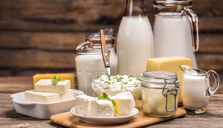 Milk products in glass utensils