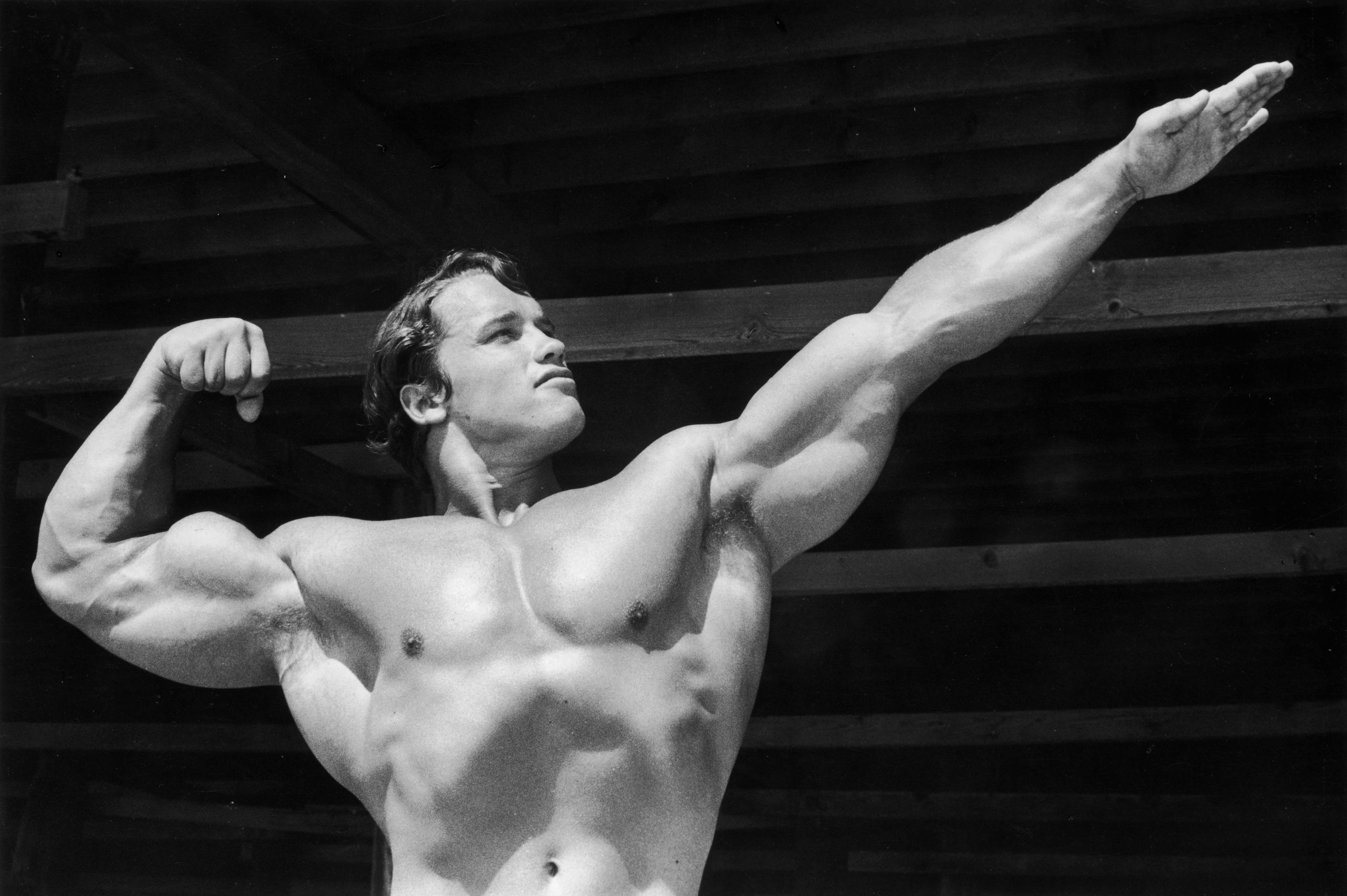 Topless Arnold Schwarzenegger