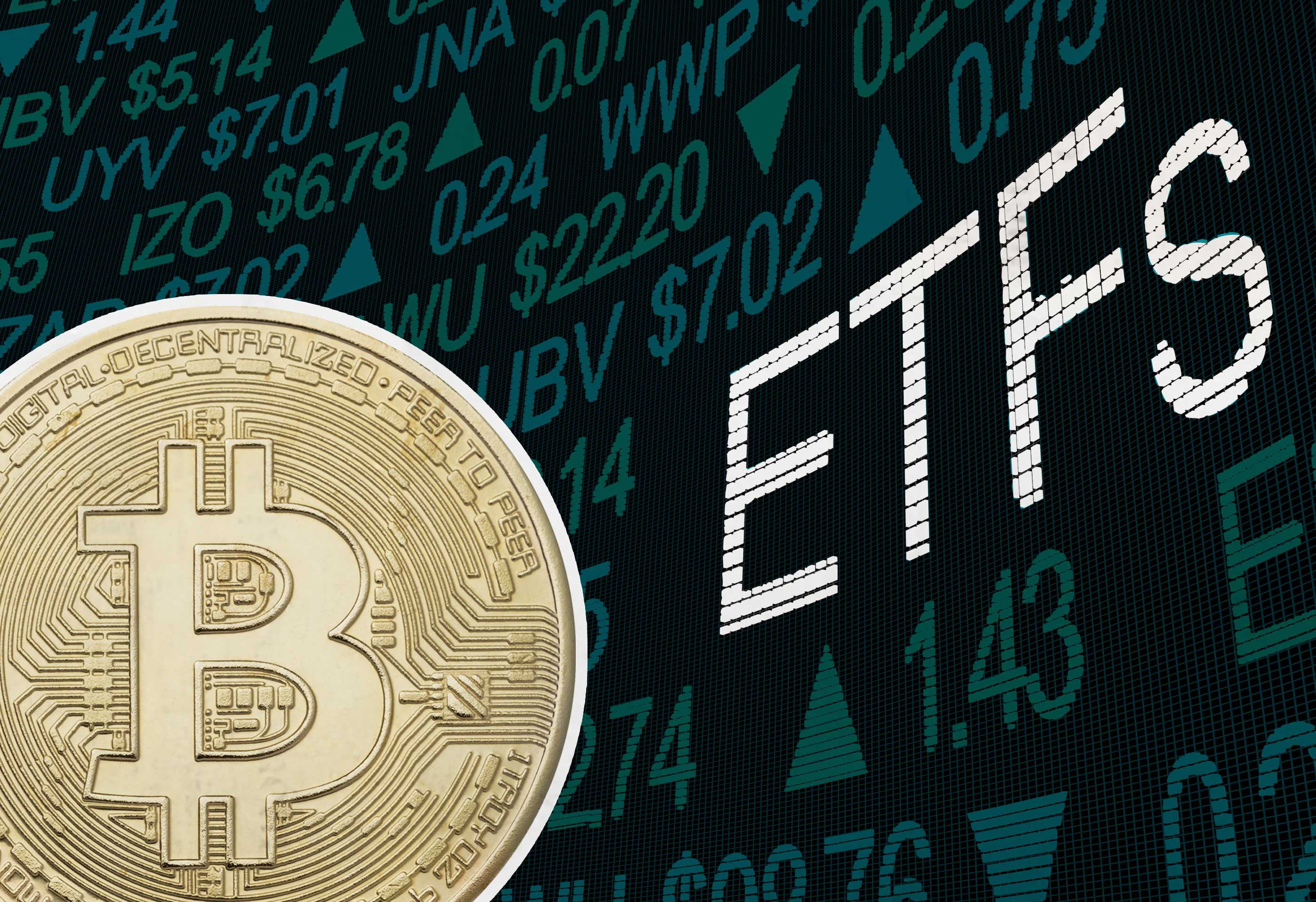 Bitcoin ETFs themed wallpaper