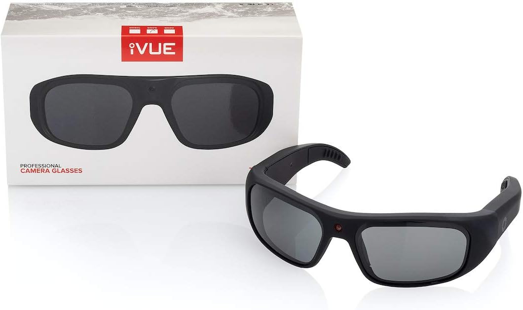 IVue Rincon smart glasses sitting beside its box