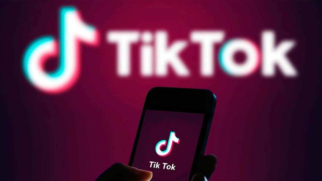 A smartphone with the TikTok logo on it