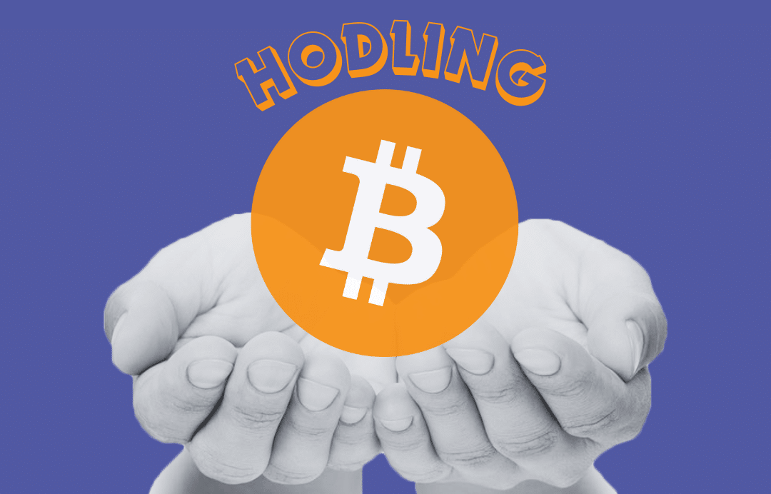 Bitcoin HODLing themed wallpaper